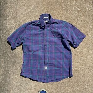 Savane Made in 1994 vintage purple plaid shirt